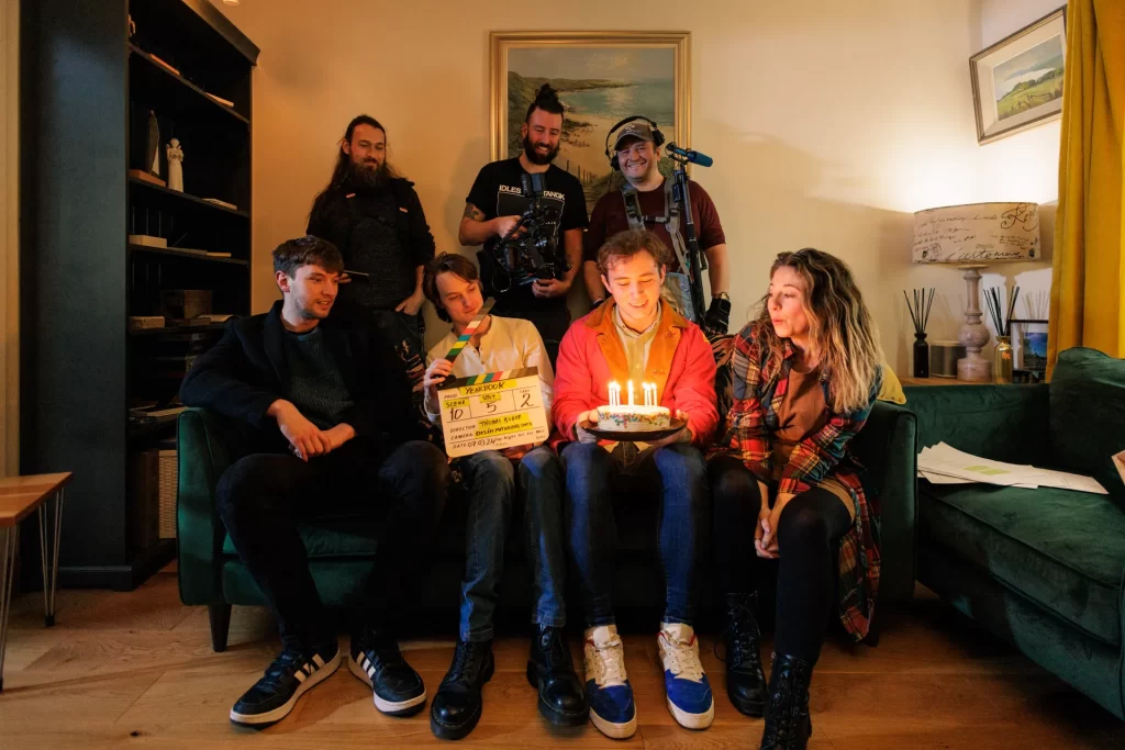 Cast and crew of Irish Short Film "Yearbook"