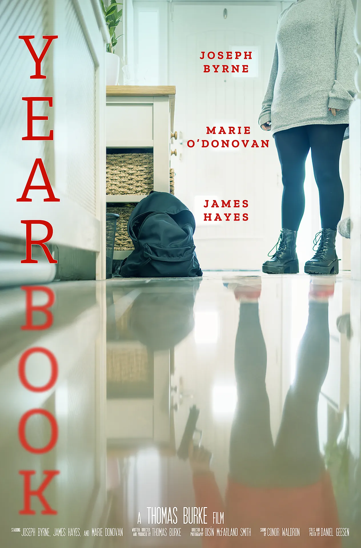 Film Stills Photographer Daniel Geesen shot Key Art for and designed this film poster for short film "Yearbook" by Thomas Burke