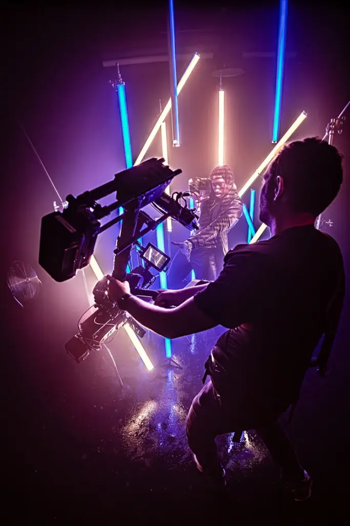 BTS of Cinematographer Tiernan O'Rourke at work