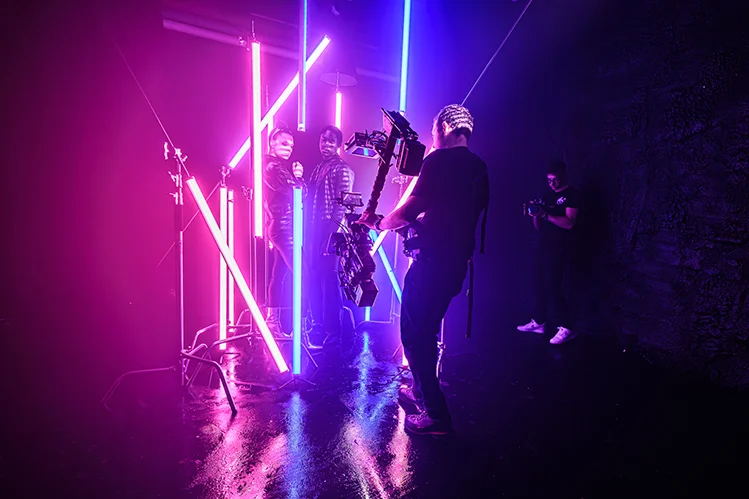 BTS of Cinematographer Tiernan O'Rourke at work