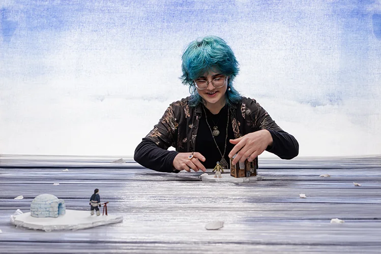 BTS from stop motion animated short "Kova's Courage"