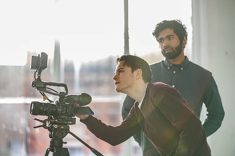 BTS of Director Thomas Burke and DoP Bornil Anurag on the set of "The Painter"