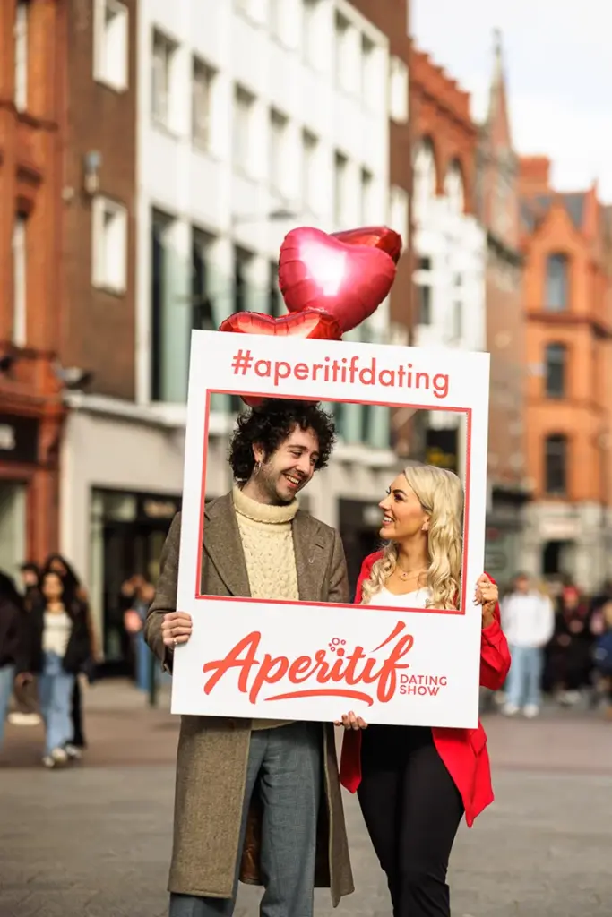 Promotional Key Art for TG4's Aperitif Dating Show