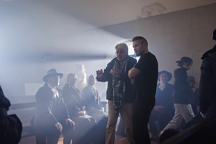 BTS of Director and DoP David Christopher Lynch on the set of The Light Within